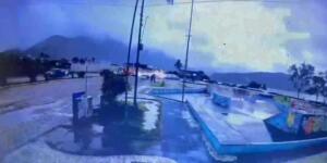 Şehir merkezine iniş yapan uçak kaza yaptı